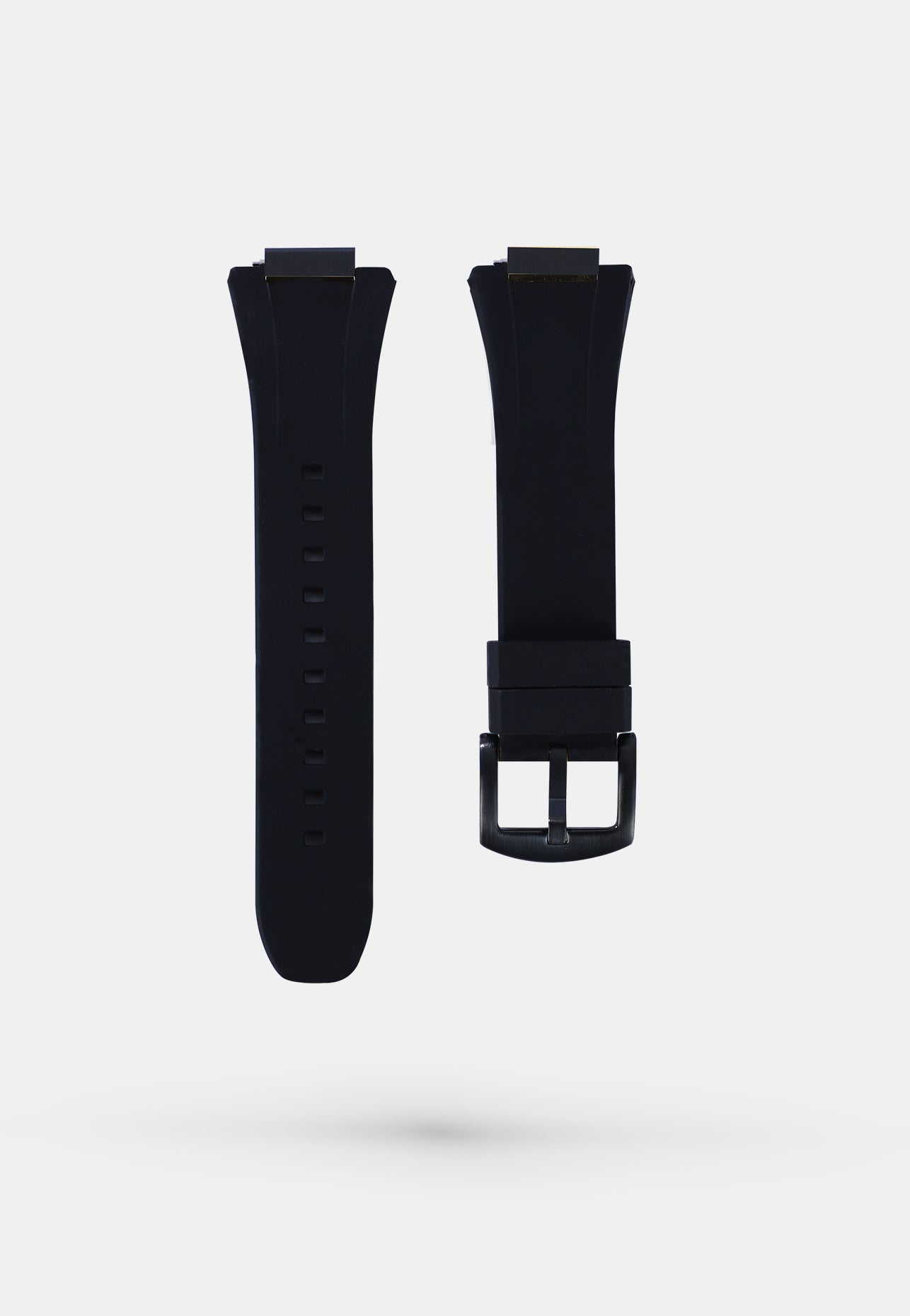 Black Daytona -  Silicone Apple Watch Band  - Imperial OAK - 44mm