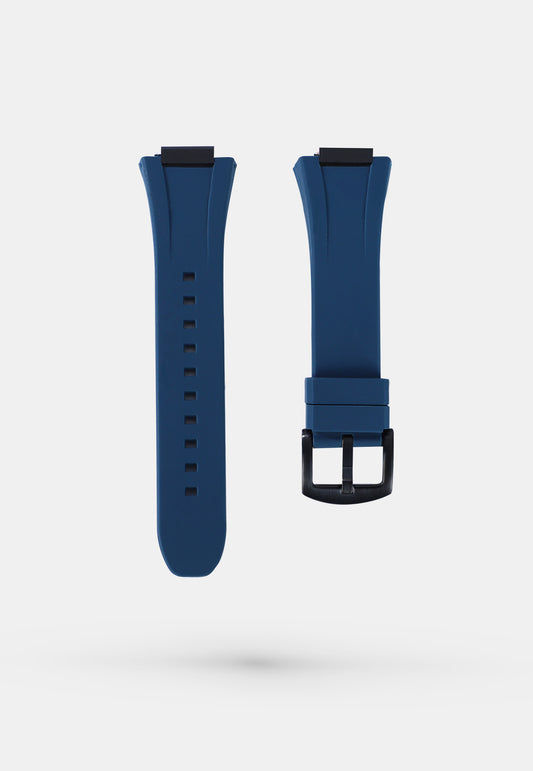 Blue Mirabeau -  Silicone Apple Watch Band  - Imperial OAK - 44mm