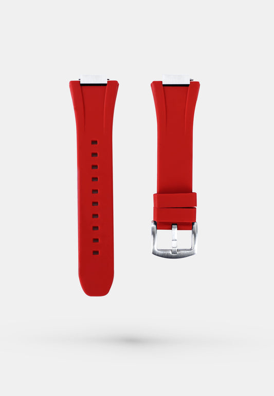Red Corsa - Silicone Apple Watch Band  - 44mm
